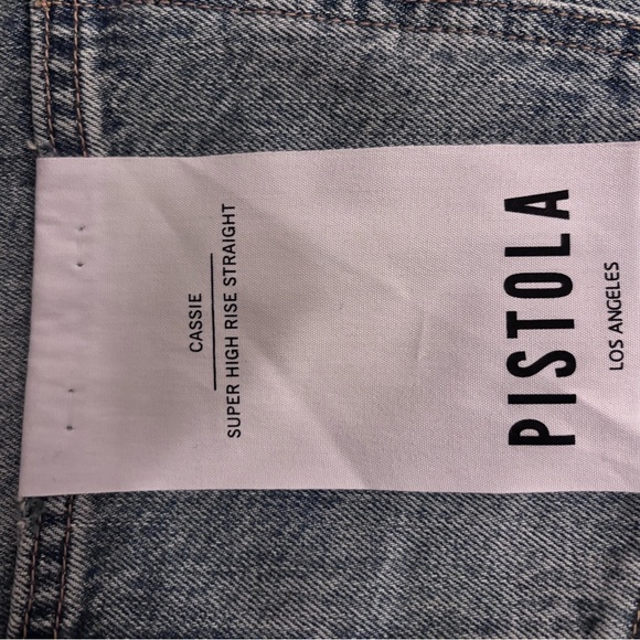 Pistola Cassie collection - light wash women's premium jeans. Straight leg. NWT - Picture 5 of 5
